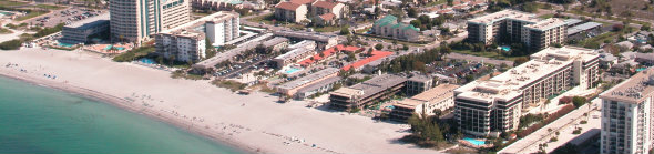 Aerial View of Lido Key condos